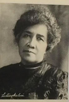 black and white image of Queen Liliuokalani