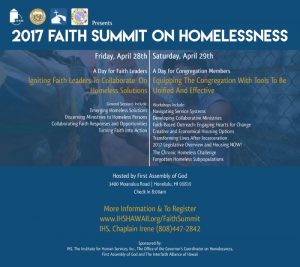 2nd Annual Faith Summit on Homelessness - flyer