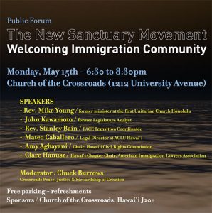 The New Sanctuary Movement: Welcoming Immigration Community flyer image