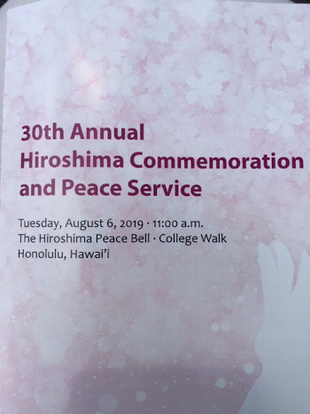 Hiroshima Commemoration in Honolulu, HI Hiroshima Commemoration in Honolulu, HI