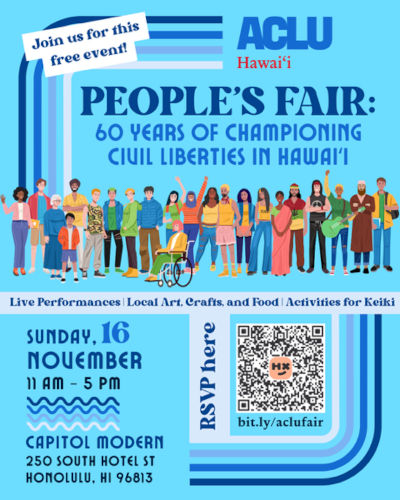 ACLU 60th Anniversary in Hawaii - People's Fair